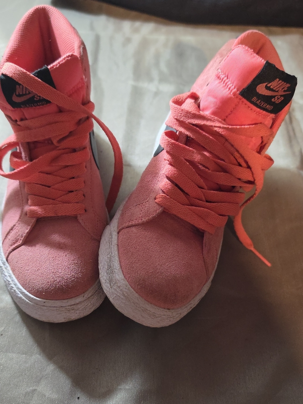 Nike Women’s Pink High-Top Suede Sneakers